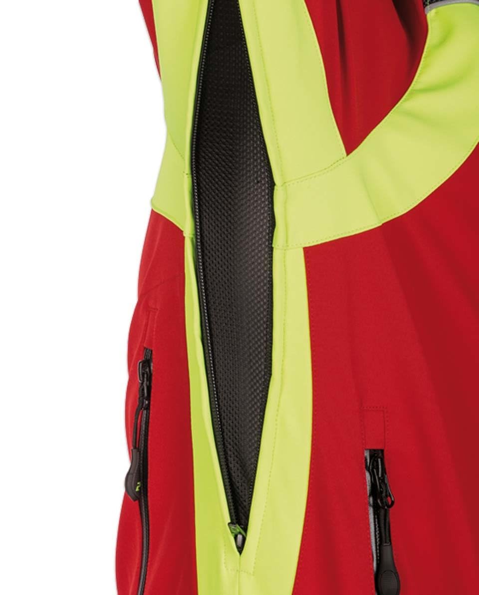 PSS Softshelljacke X-treme Shell Rot/Gelb Größe 4XL