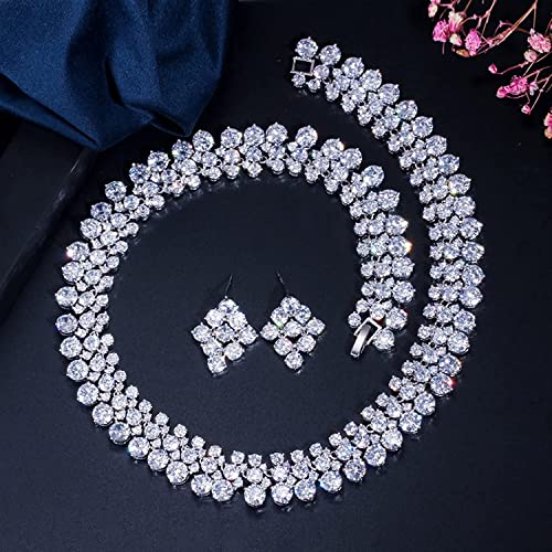 Collar de novia de cristal tallado y accesorios de boda con cuentas premium 3