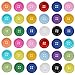 Chenkou Craft Mix Color Plastic Resin Circle Big Button 4 Holes DIY Craft Sewing 30mm 40pcs(Mix, 1 1/4