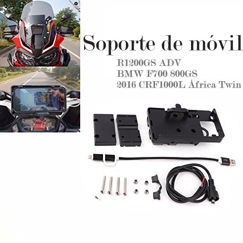 2016 CRF1000L África Twin Soporte Movil de F700 800GS R1200GS ADV Motocicleta Navegación Móvil de Montaje para iPhone X 8 8 Plus 7, Samsung S8 S7 S6
