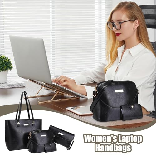 Sac cabas ensemble avec poches de rangement légères en cuir synthétique durable - 2