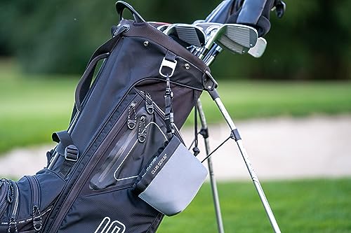 Image of Club Scrub Golf Club and Golf Ball Cleaning Bag, Waterproof Clean Face Technology Liner, Detachable Clip, Machine Washable, Cleans Club Grooves, Dry Exterior (Neoprene or Microfiber Option Available)