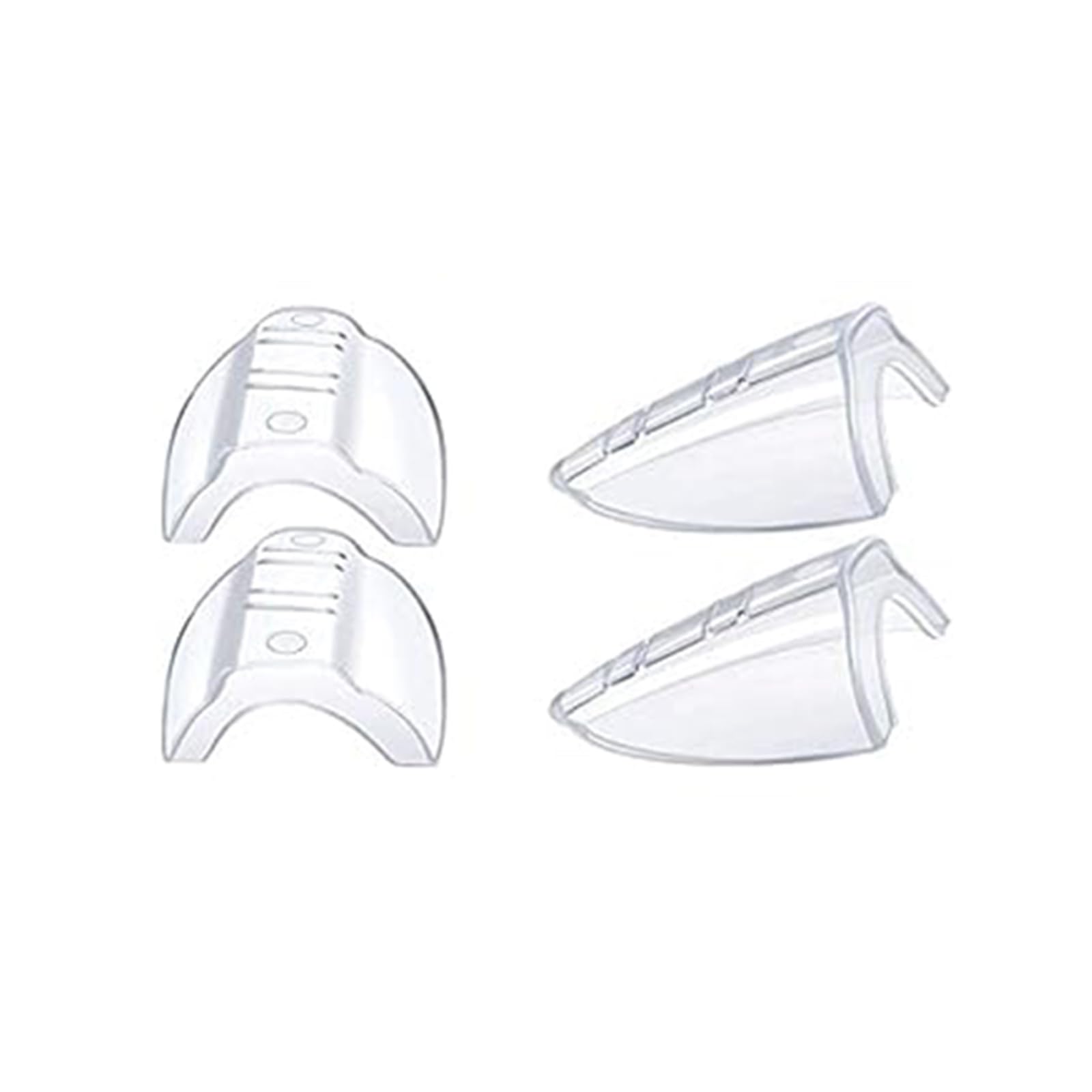 Auony - Protectores laterales para gafas de seguridad, 2 pares de protectores laterales transparentes para anteojos de seguridad, se ajustan a lentes de tamaño mediano a grande