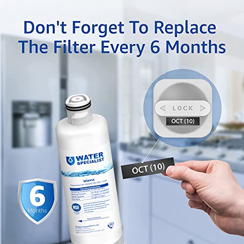 Waterspecialist DA97-17376B Replacement for Samsung HAF-QIN/EXP, HAF-QIN, RF28T5001SR, DA97-08006C, RS27T5200SR, RF28R7351SG, RF24R7201SR, RF27T5201SR, WS645A, Refrigerator Water Filter (Pack of 3)