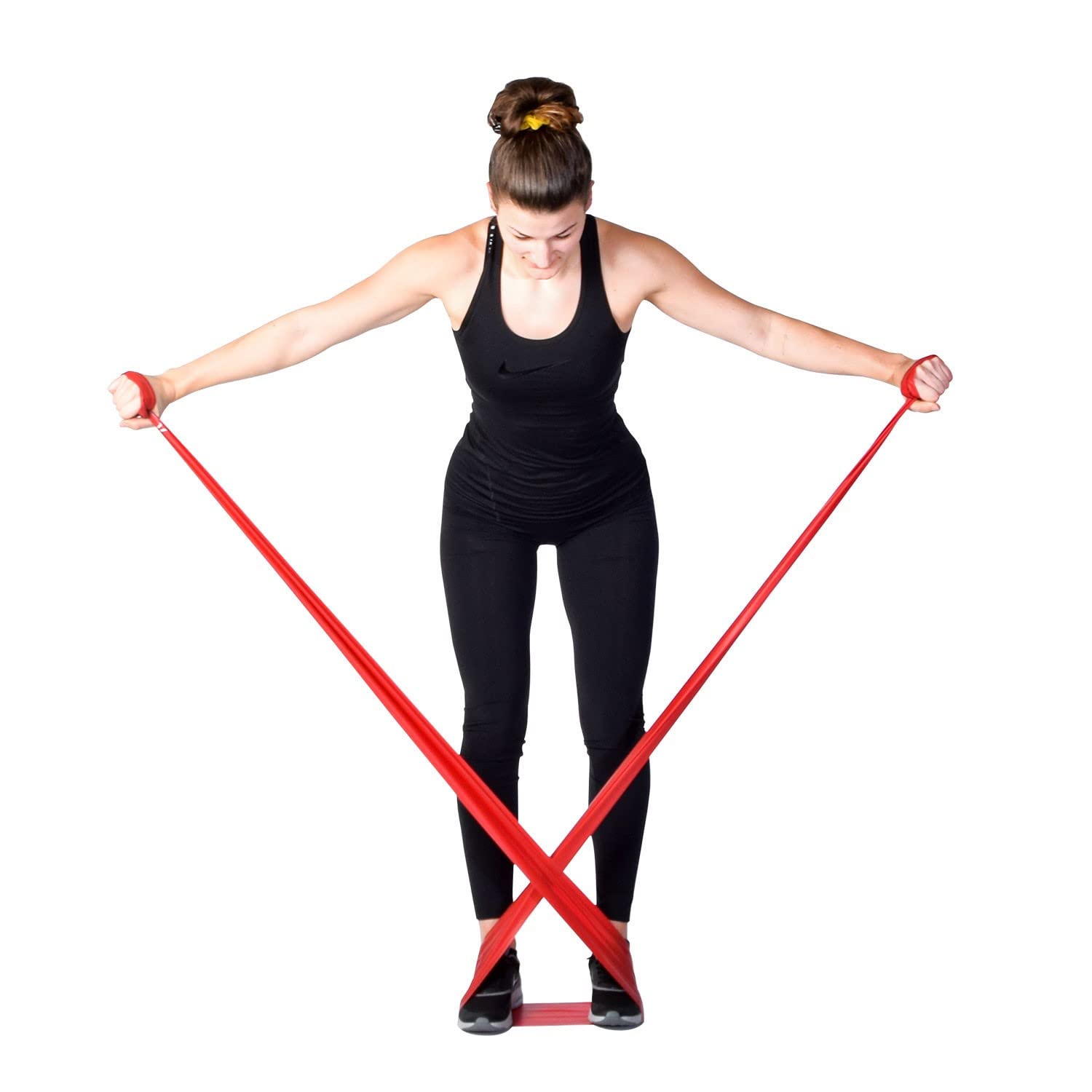 Rotolo Fascia Elastica Fitness 25m - Level 2 Medio Per Allenamento Casa E Ufficio - Foto 5