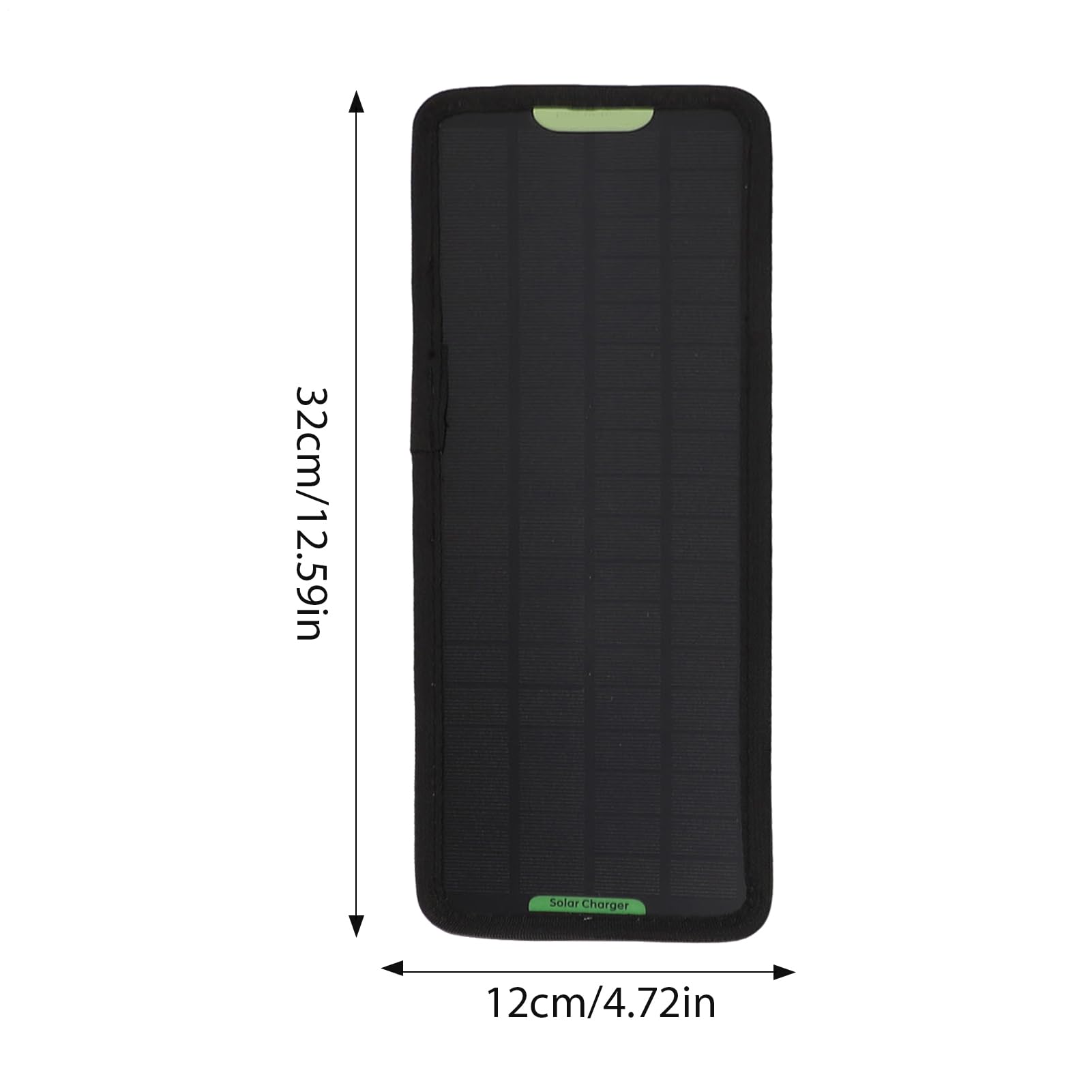 Caricatore solare di manutenzione portatile per auto: dimensioni 32 x 12