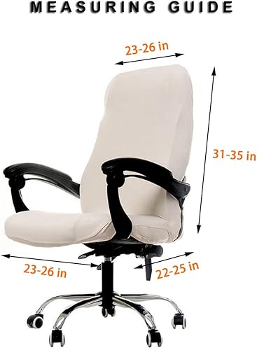 Miniatura 8 de WOMACO Fundas para silla de oficina, elásticas con estampado, protector universal para silla de jefe, diseño floral, estilo moderno y sencillo,