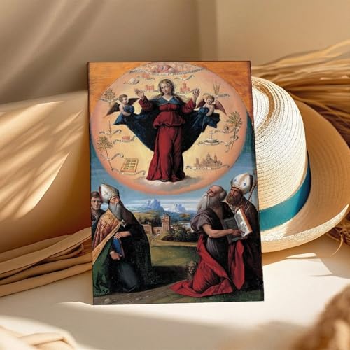 Toile Madonna Glory Benvenuto Tisi pour décoration murale de chambre à coucher - 3