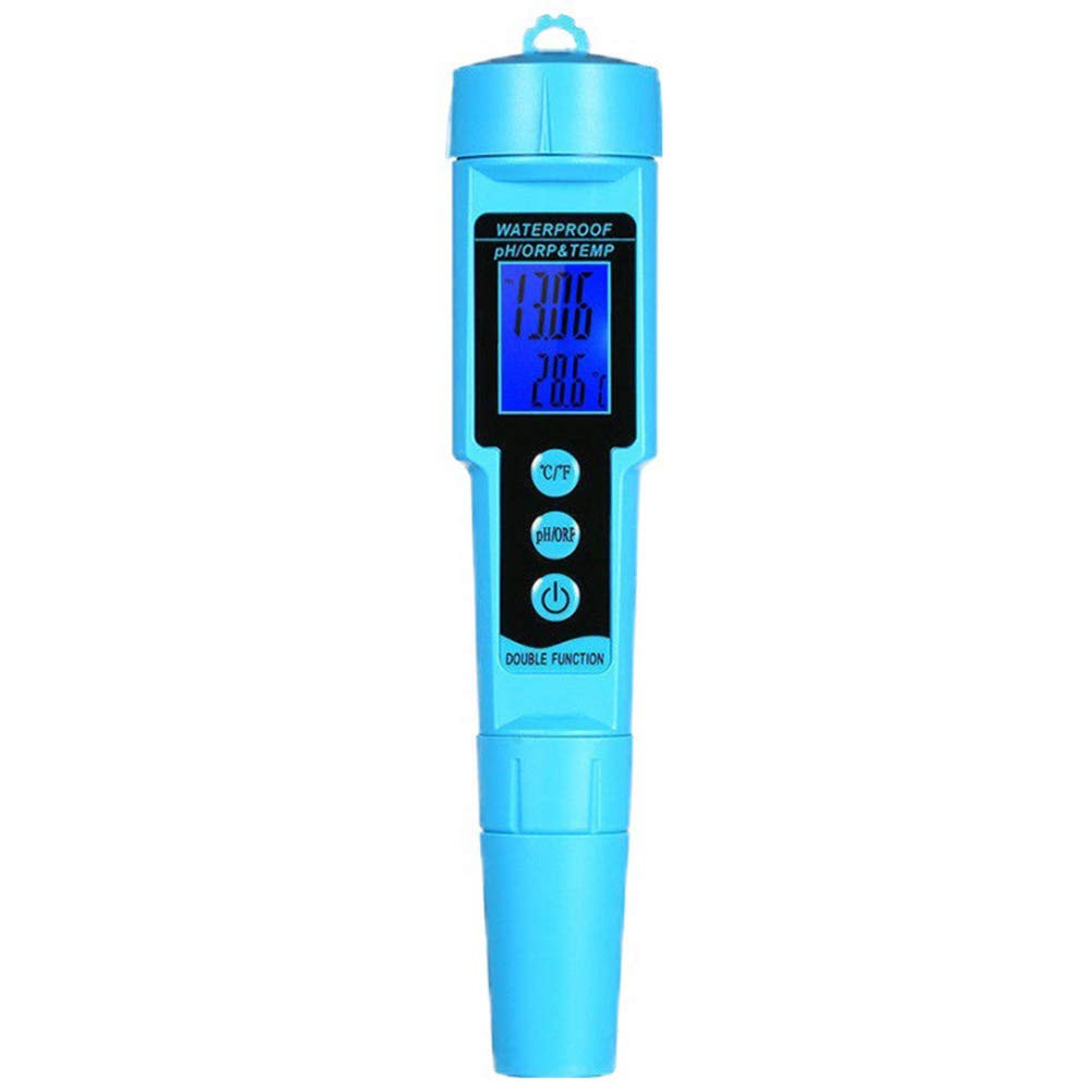 BolíGrafo de Prueba de Ph Digital, Medidor de Ph/Orp/Temp PortáTil 3 en 1 para Piscina de Acuario HidropóNico
