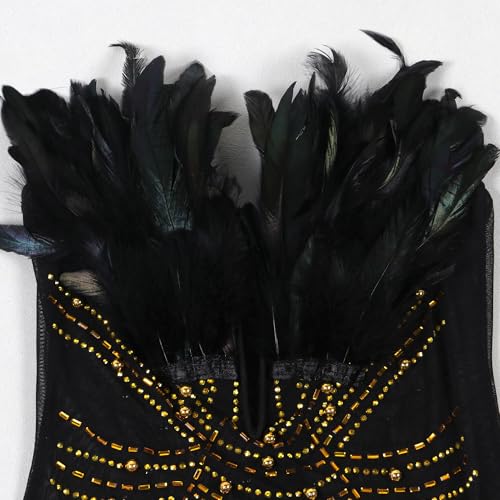 Image of PORRCEY Women's Sexy Rhinestone Mesh See Through Party Night Prom Dress