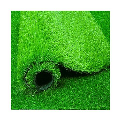 ALGWXQ Artificial Turf Maintenance Free Environmental Protection School Roof The Mall Fake Grass, 2 Kinds Of Green, Thick 3CM (Color : A, Size : 2x50m 3cm)