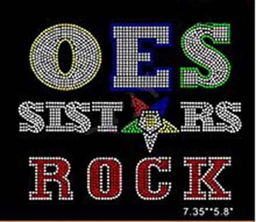OES Sisters Rock Rhinestone Iron on Transfer