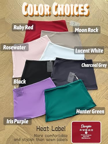 Danysu Women's Skirts Sexy Mini Skirt Skort Summer Going Out Outfit for Women Slit Stretch Bodycon Short Skirt Ruby Red Small2