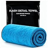 Flash Detail Car Drying Towel 24"x36", Soft Ultra-Absorbent Microfiber Towels for Cars, 600GSM Streak-Free, Scratch-Free Drying Towels for Automotive Detailing (1)