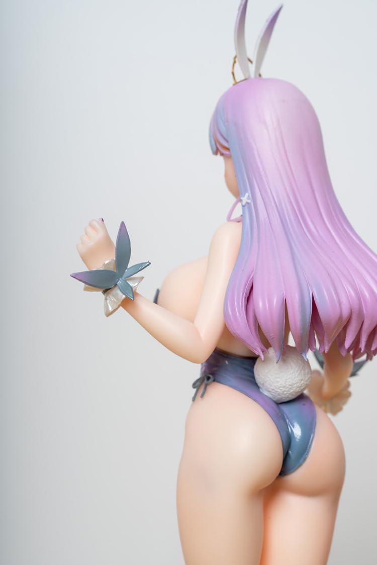 HMS Plymouth Figure Statue, 29cm Standing Pose Bunny Girl Anime Action Figure Sculpture, Handmade Collectible Desktop Decoration Gifts for Fans