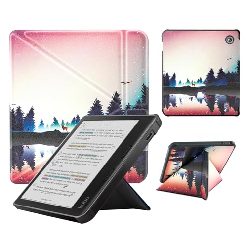 Case Compatible with Kobo Libra Colour(2024) and Kobo Libra 2(2021) e-Reader, Includes a Screen Protector - Premium PU Leather Cover with Auto Sleep/Wake