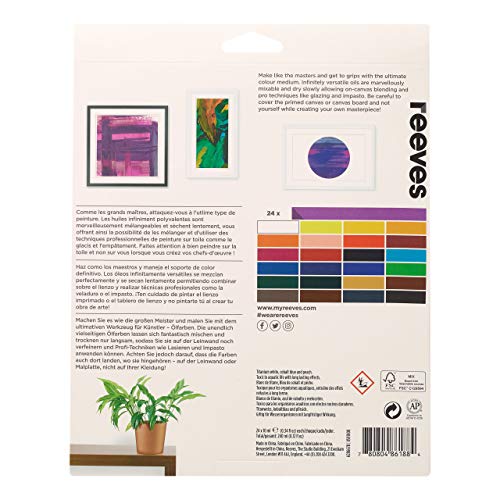 Image of Reeves Oil Paint-10ml, Set of 24