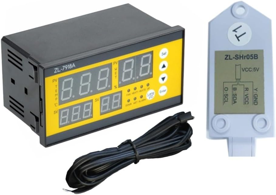 Temperature Controller, Egg Incubator Temperature Controllers, ZL-7918A for Egg Incubator Controller Multi-Function Temperatures Humidity Control