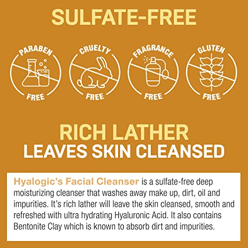 Hyalogic Bentonite Clay and Hyaluronic Acid Facial Cleanser #TOP29