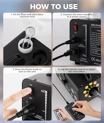 imone 900w snow machine with 9 lights christmas gifthigh output fake snow machine with remotesnow machine indooroutdoor snow making machinesnow maker machinesnowflake machine paradeparty