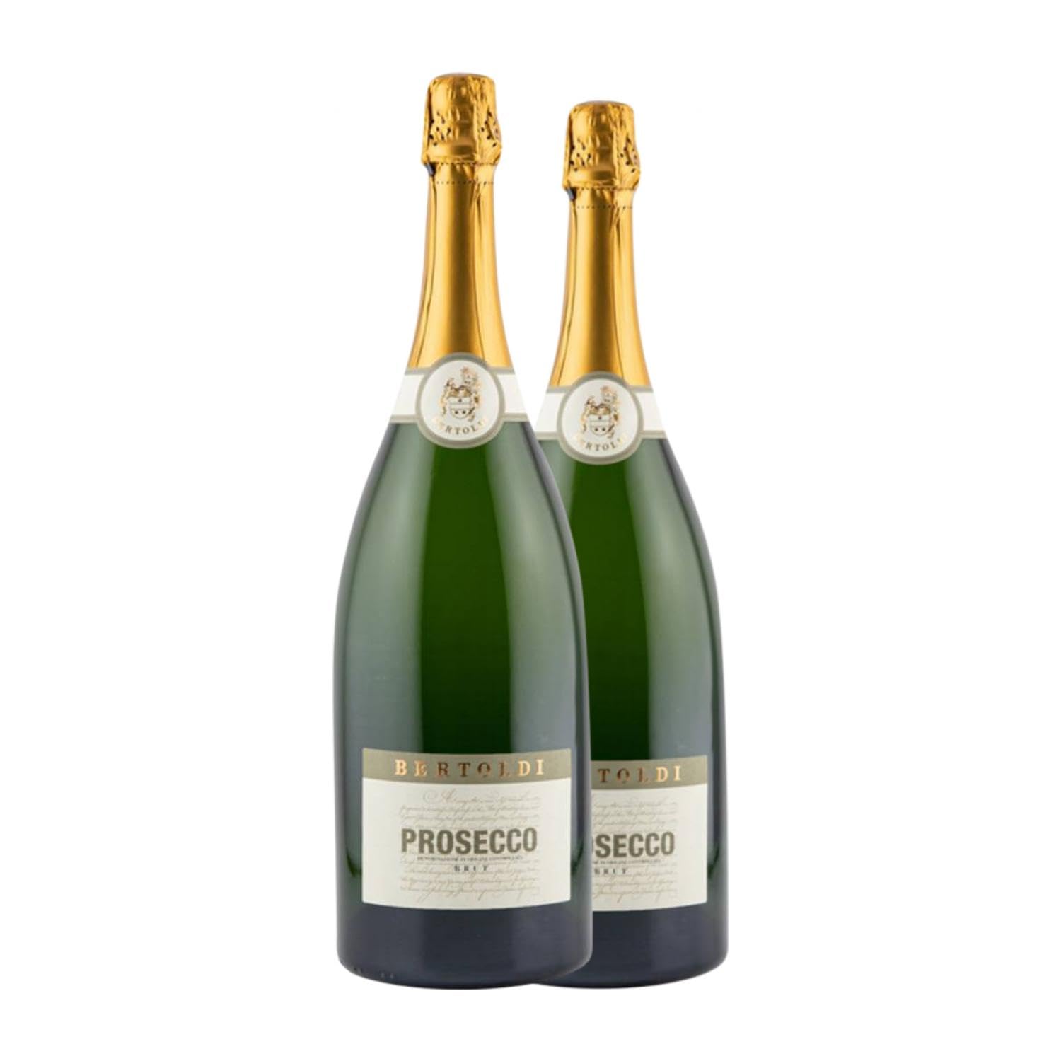 Bertoldi Spumante Glera Brut Prosecco Botella Magnum 1,5 L Espumoso blanco (Caja de 2 Botella Magnum de 1,5 L)