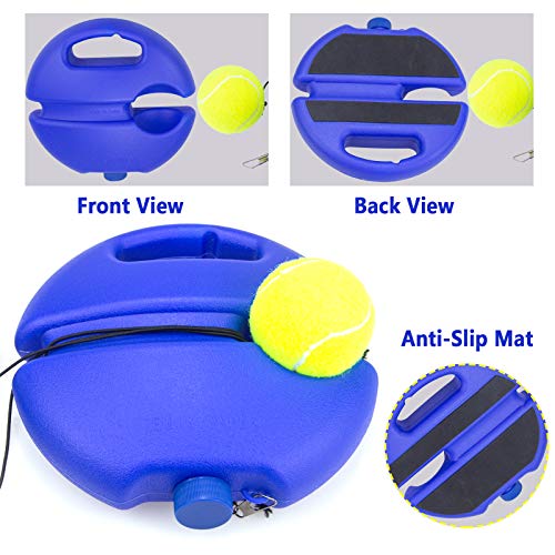Image of Tennis Rebound Ball & Trainer Kit with 4 Balls & 4 Elastic Ropes for Beginners, Kids & Adults