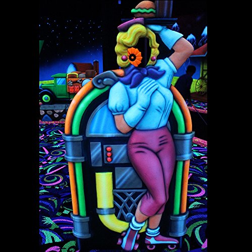 Uv Black Light Neon Fluorescent Bright Acrylic Paint - 10 X 2Oz Color Neon Paint Set Free Uv Key Chain And Medium Additive… #TOP4