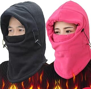 Fleece Hood Ski Face Cover Neck Winter Warmer,Suitable for both genders.multi color,1pcs