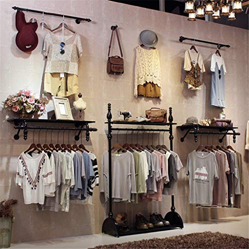 Support de vêtements industriel noir de qualité hôtel LWX - 6