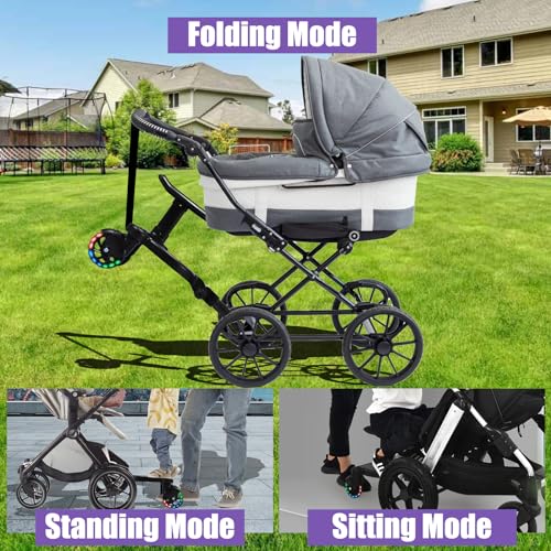 Cozygoo QQ-LED-1127 Universal Stroller Board, 2 Led Lighted Wheels And Detachable Seat, Sit And Stand Stroller Glider Board thumb #5