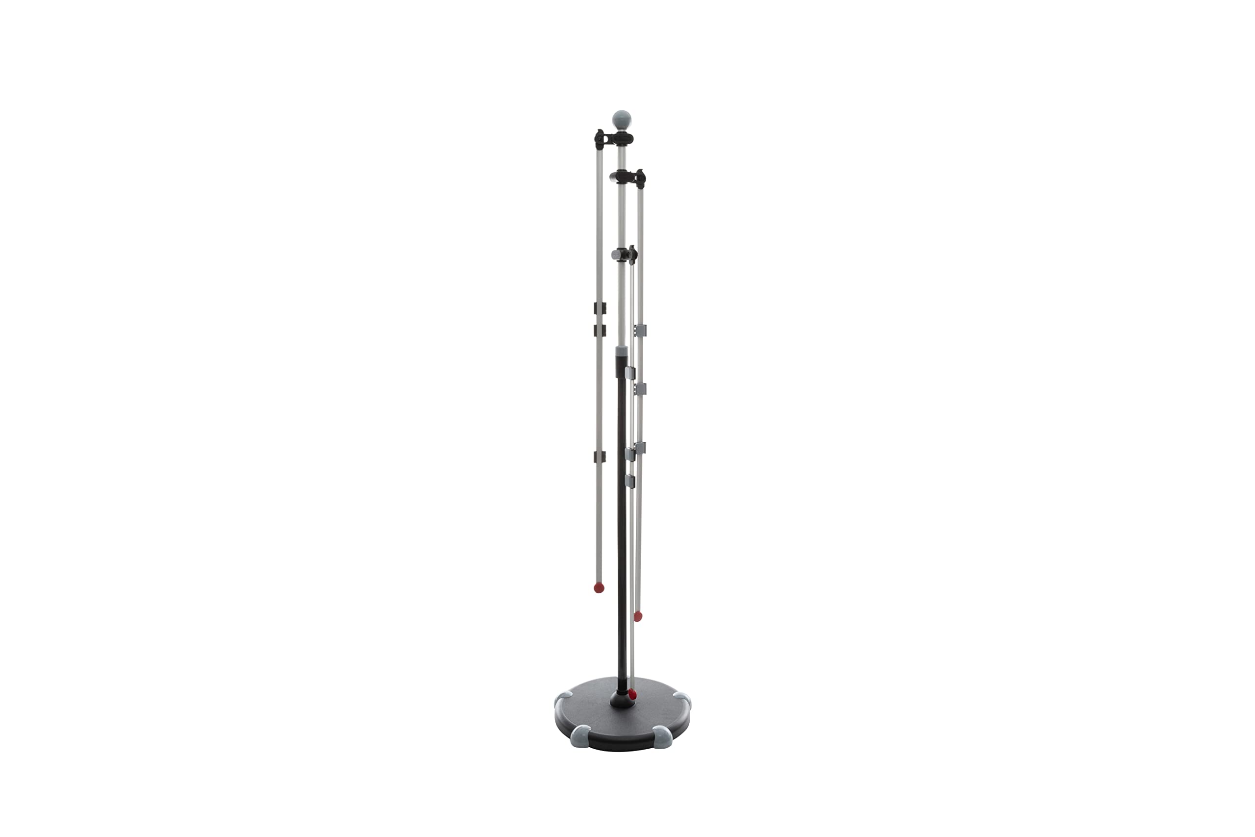 MAUL Planhalter A0 mobil silber höhenverstellbar mit Rollen | flexibel platzierbar, sichere Klemmung, magnethaftende Fläche, stabiler Rundfuß, stufenlos anpassbare Höhe, für große Pläne
