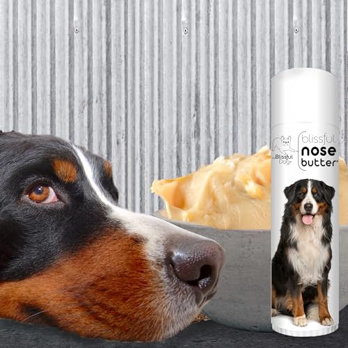 Image of The Blissful Dog Bernese Mountain Dog Nose Butter, Versatile Dog Nose Balm for Dry Nose, Handcrafted Nose Moisturizer, Easy-to-Apply Dog Essentials, Unscented, 0.50 oz.