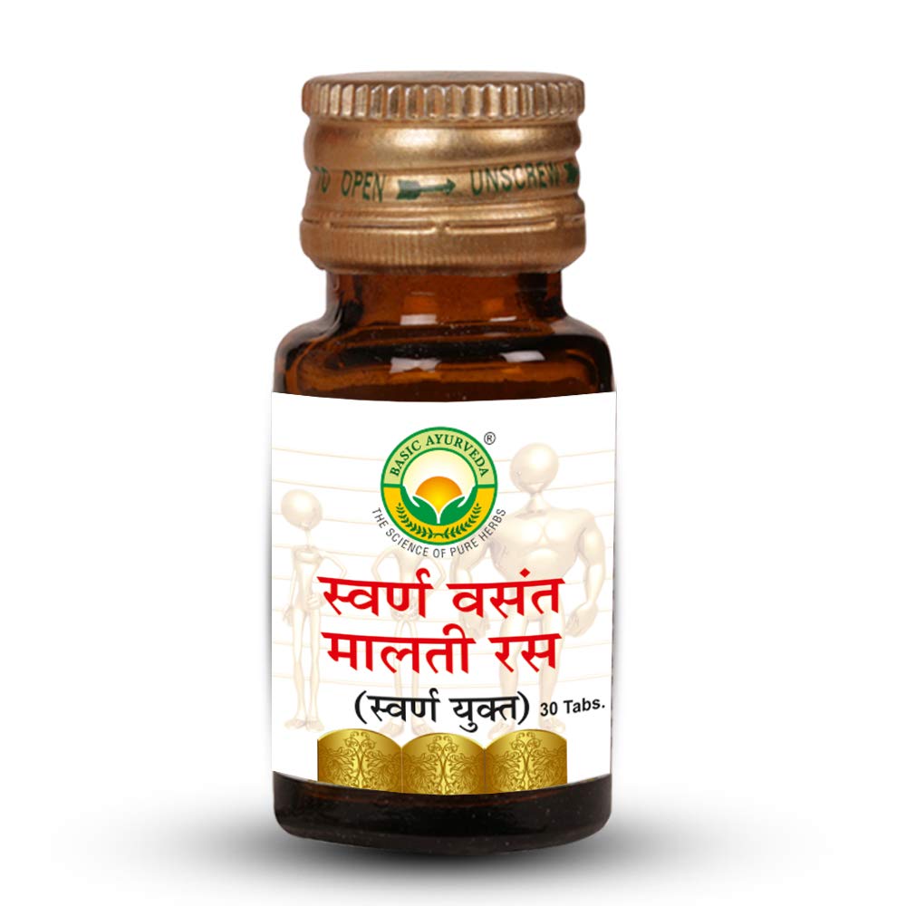 Basic Ayurveda Swarn Vasant Malti Ras (30 Tablet) - Image 3 thumbnail