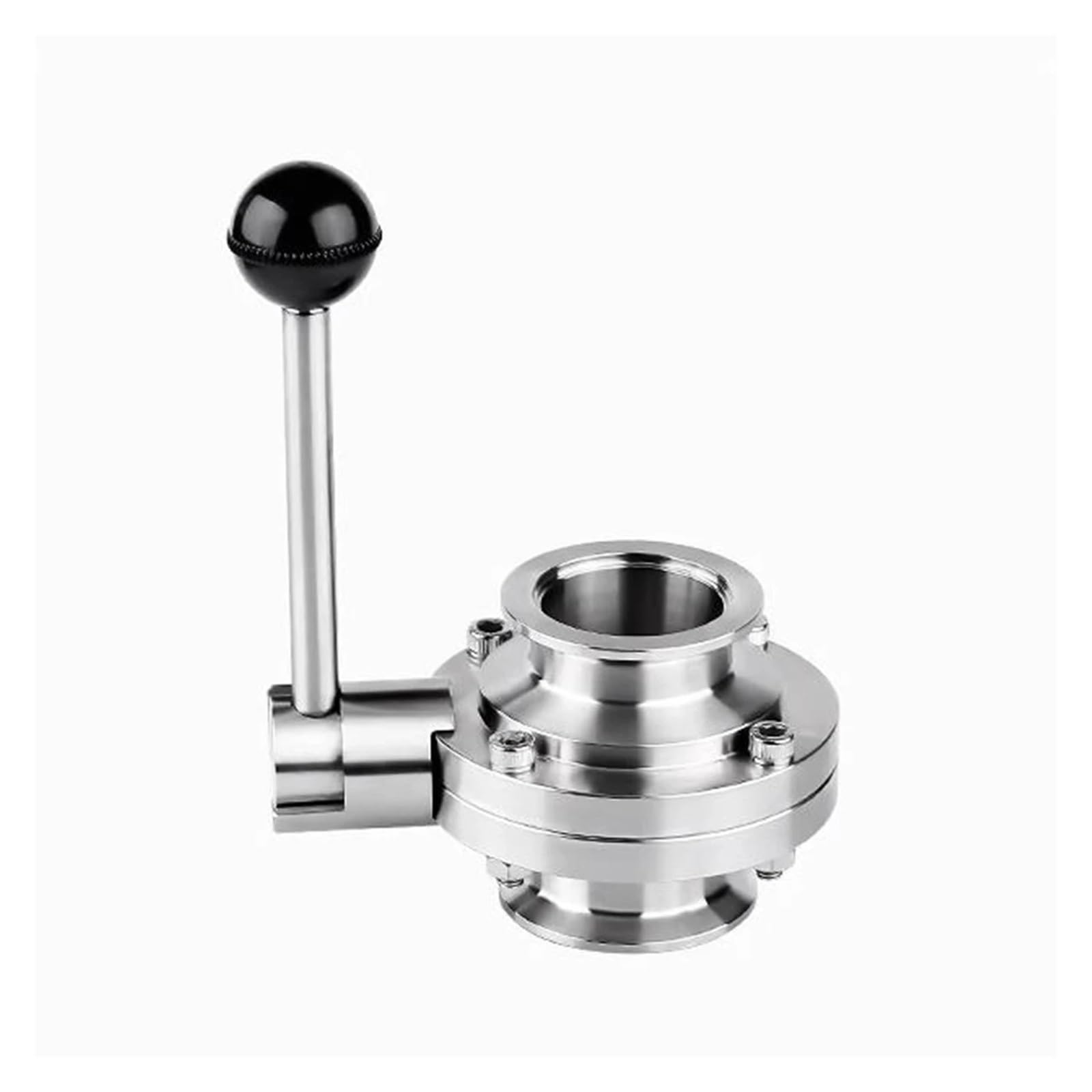 BALYDLUL KF50 Sanitary Butterfly Valve Tri-Clamp OD 75mm Stainless Steel 304