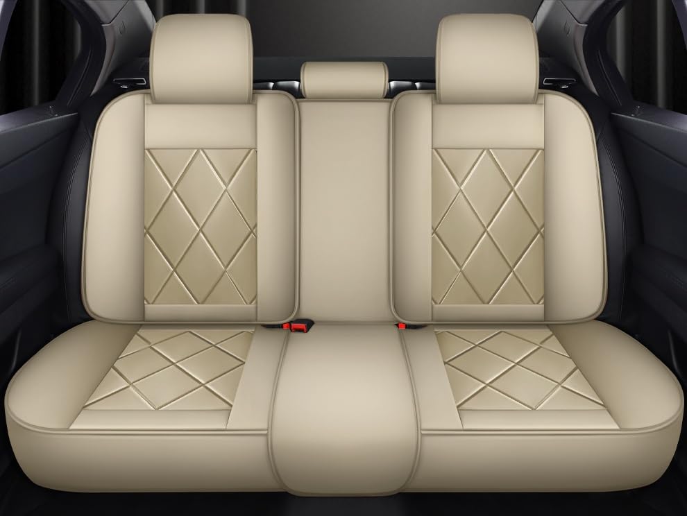 Housse de siège pour Porsche Macan en cuir premium beige