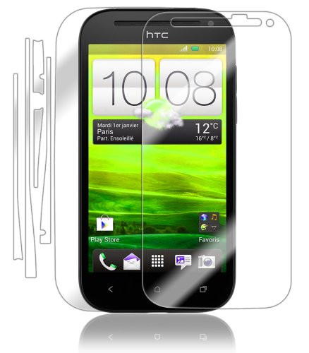 Skinomi Full Body Skin Protector Compatible With Htc One Sv (Screen Protector + Back Cover) Techskin Full Coverage Clear Hd Film #TOP20