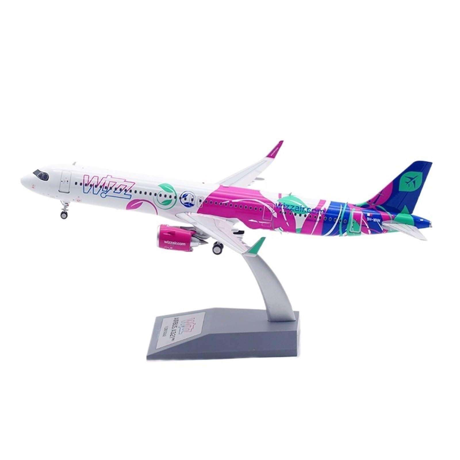 Modelo de avión Airbus A321NEO Wizz Air de aleación regalo ideal para amantes de la aviación 8