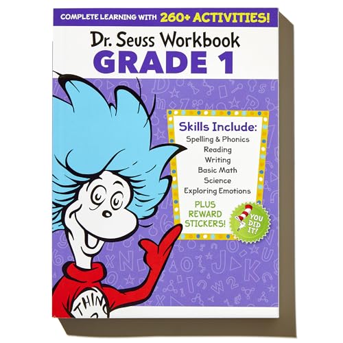 Dr. Seuss Workbook: Grade 1: 260+ Fun Activities with Stickers and More! (Spelling, Phonics, Sight Words, Writing, Reading Comprehension, Math, ... Science, SEL) (Dr. Seuss Workbooks) - Image 2