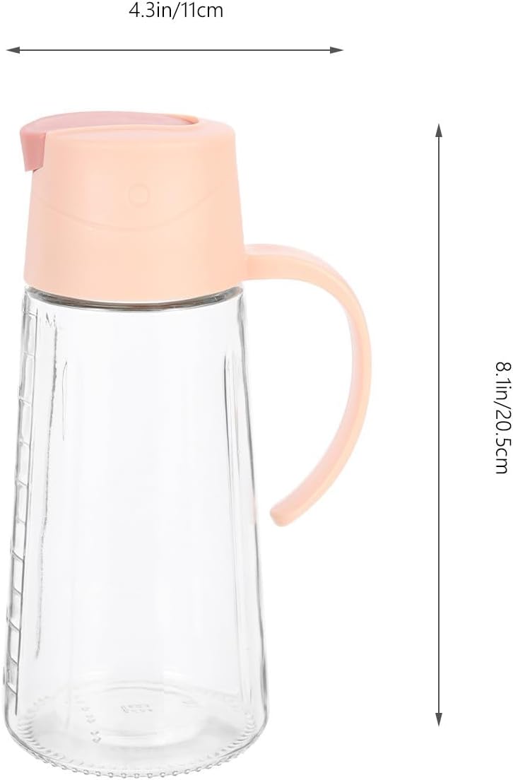 VICASKY 2pcs Parrot Shaped Glass Oil Dispenser Bottle 630ml for Kitchen