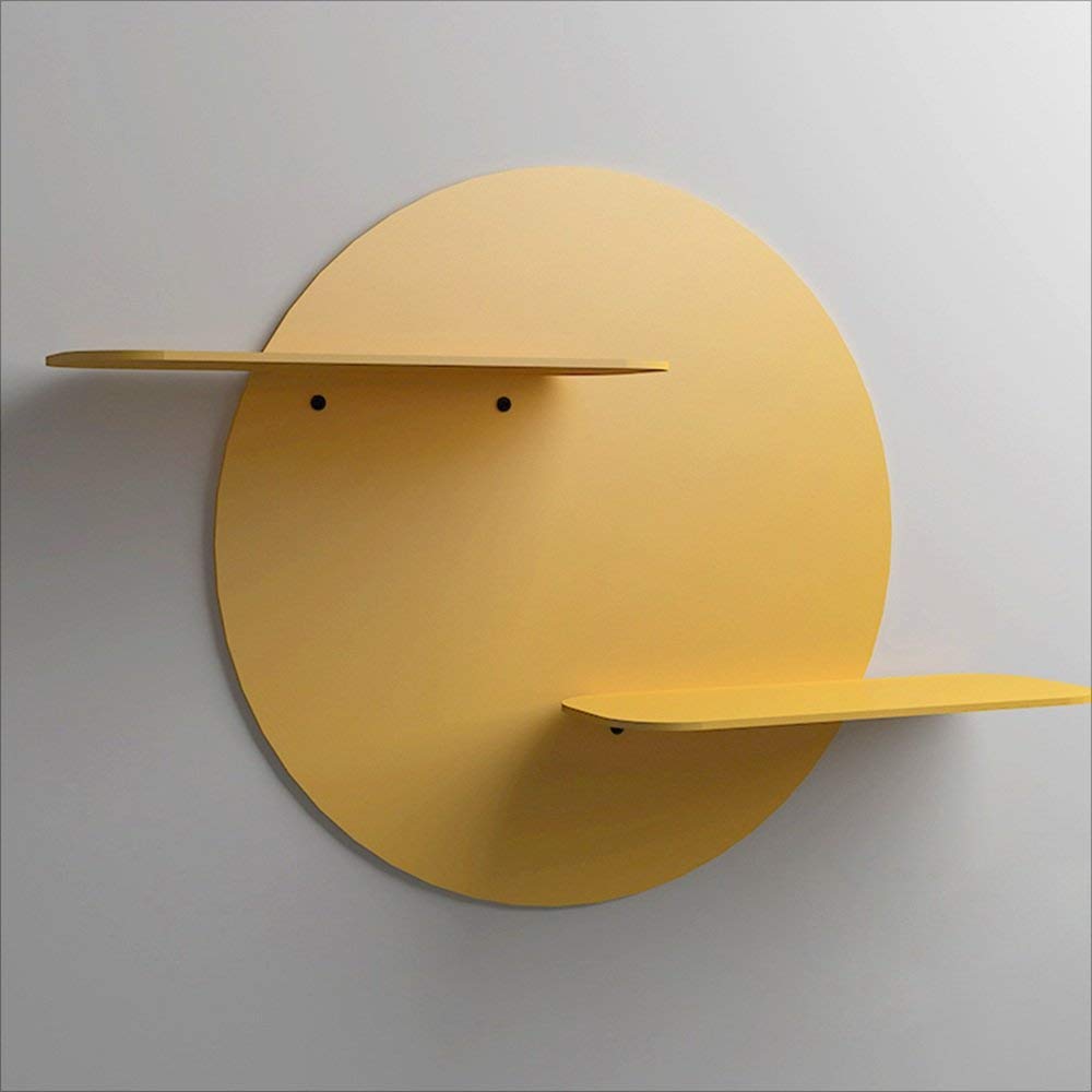 YGCBL Office Desk,Decorative Table,Folding Table Wall Shelves Iron Wall Shelf Tv Couch Background Wall Hanging Clapboard Color Optional Size Optional,Blue,39 * 24Cm