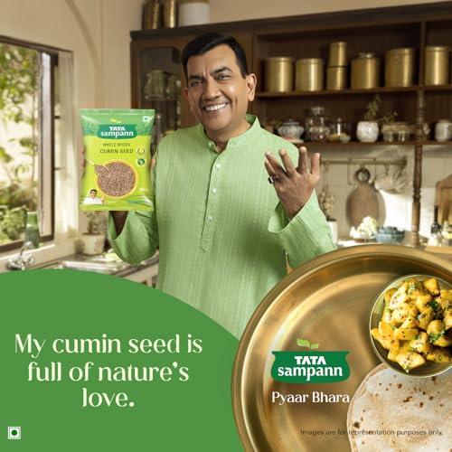 Image of Tata Sampann Cumin Seed (Jeera), Whole Spices, Natural Oils*, Rich Aroma, 200g (Pack of 2)