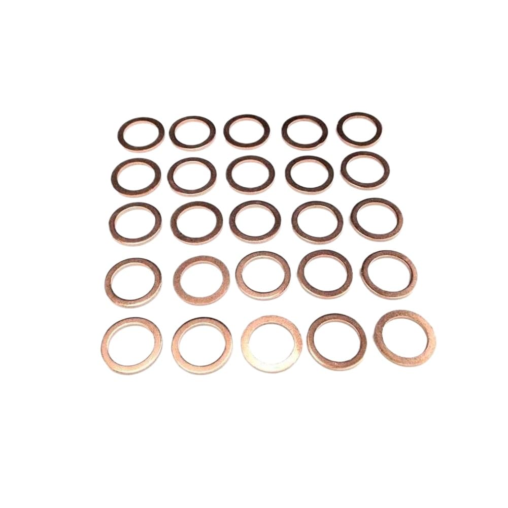 Joint de rondelle d'écrasement en cuivre Compatible avec le bouchon de vidange d'huile 007603-014106