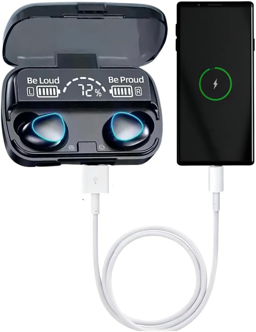 Fone de Ouvido Bluetooth TWS-M10 – Sem Fio,Resistentea a água, Estojo Carregador - TYDA