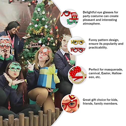 KESYOO 14 peças de óculos de natal divertidos estilos sortidos de óculos de natal armação óculos de
