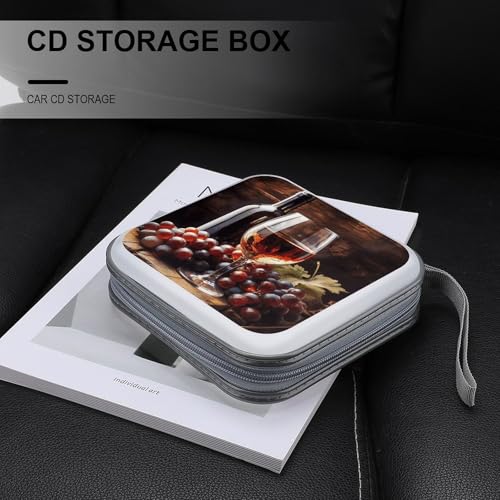 Funda para CD con correa de mano que evita pérdidas y daños de discos 6