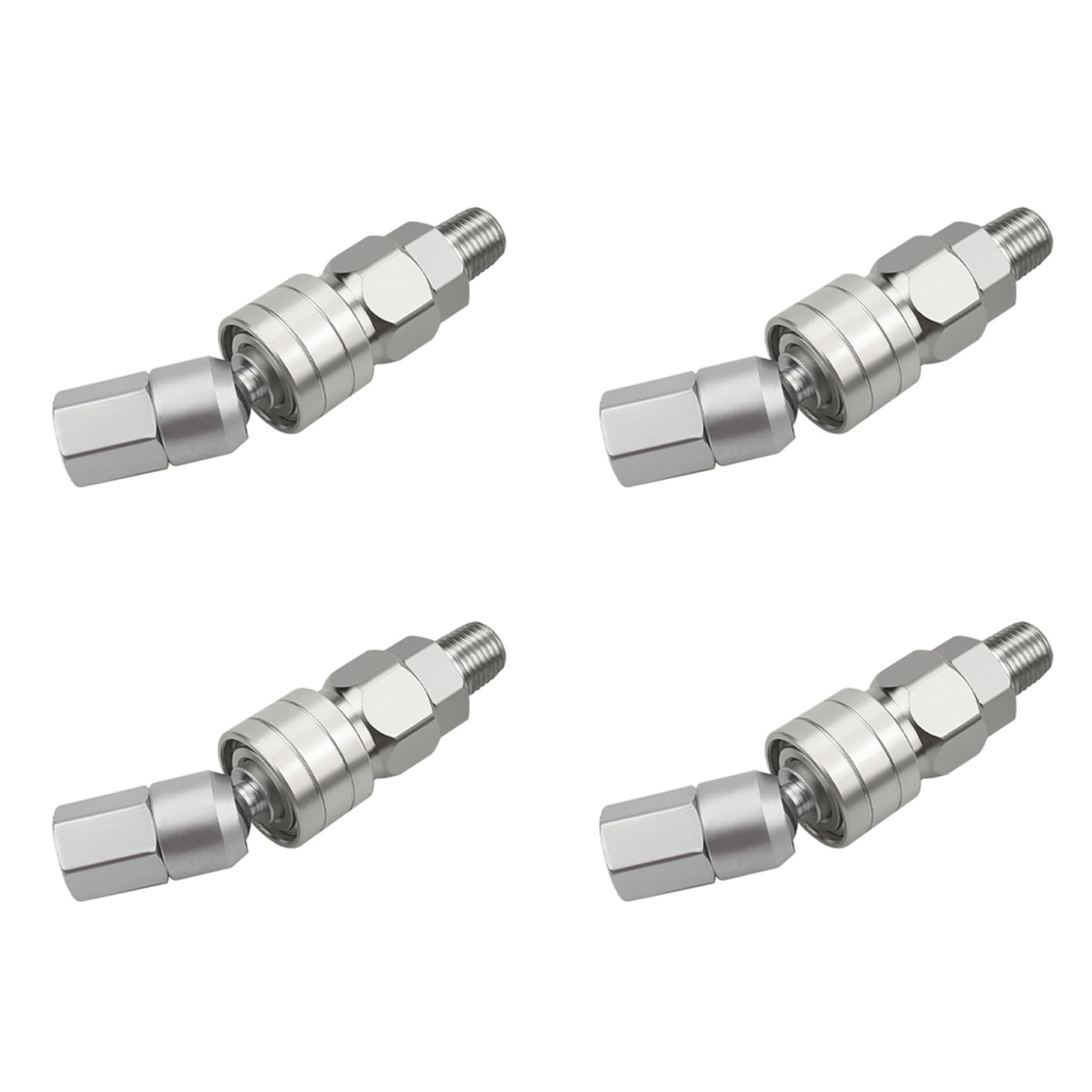 4X Connettore Girevole per Tubo Diritto Airless Raccordi Rapidi Universali un 360° Raccordi Rapidi per Tubo 'Aria Attacco Rapido per Airless