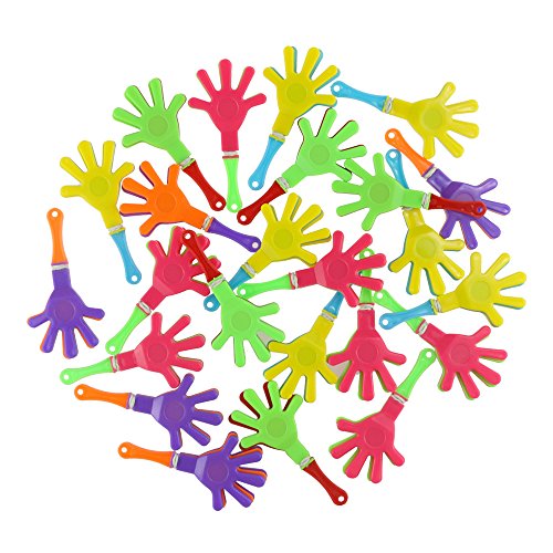 Etmact Plastic Hand Clappers 3.3", 24 Pack Plastic Toy Hand Toy Hand Clappers