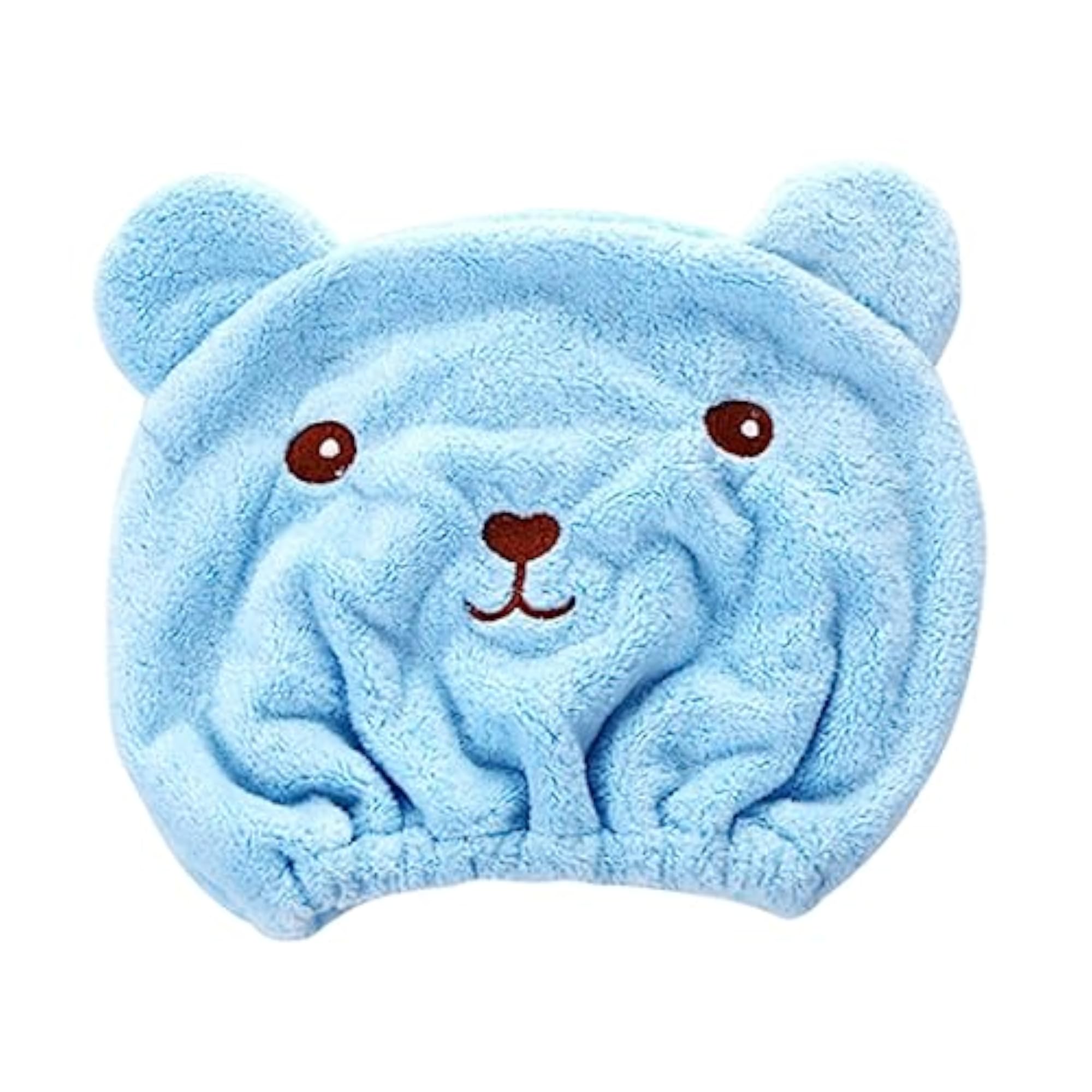 Cartoon Long Hair Dry Hair Cap for Bathroom Use