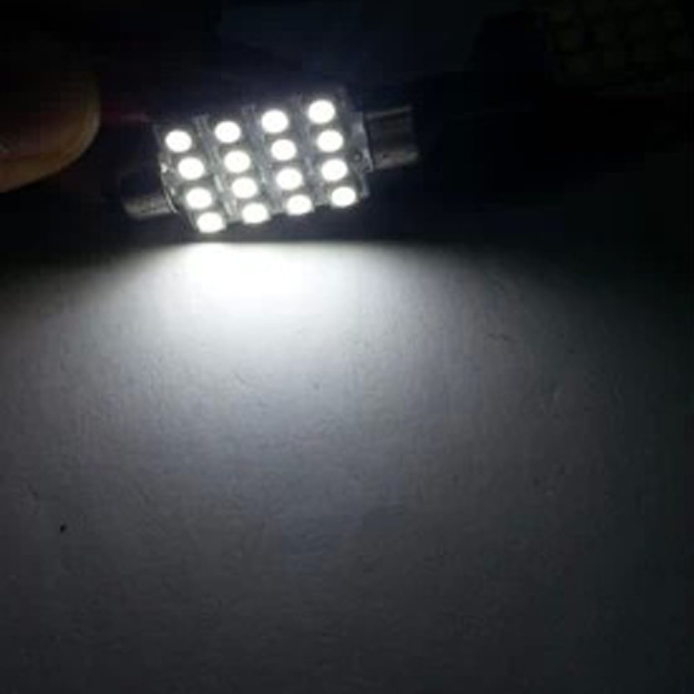 Lampadina A Festone A Cupola C5W Da 42 Mm, 12 SMD 3528 LED, Bianca, Per - Foto 8
