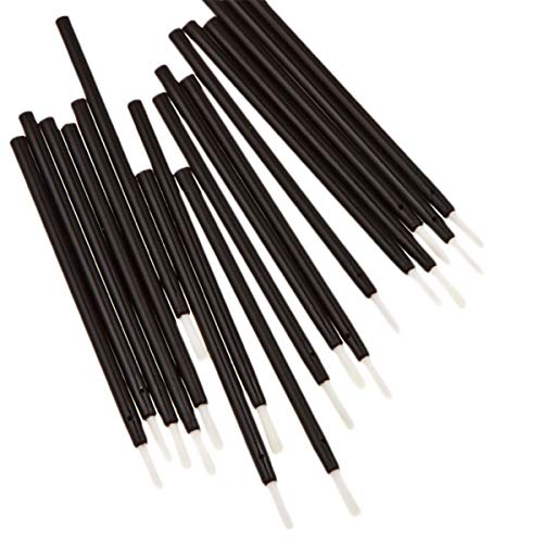 Fantasyday 100 Pcs Disposable Makeup Lip Brushes Lipstick Lip Gloss Applicators With Soft Brush Head Cosmetic Lip Brush Wands - Black #TOP7